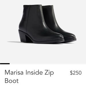 Nisolo Marissa Inside Zip Boot - size 10